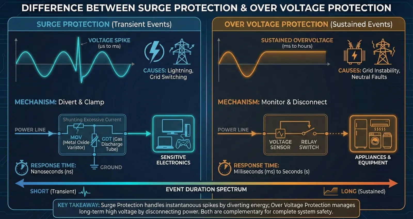 Surge Protection and Over Voltage Protection